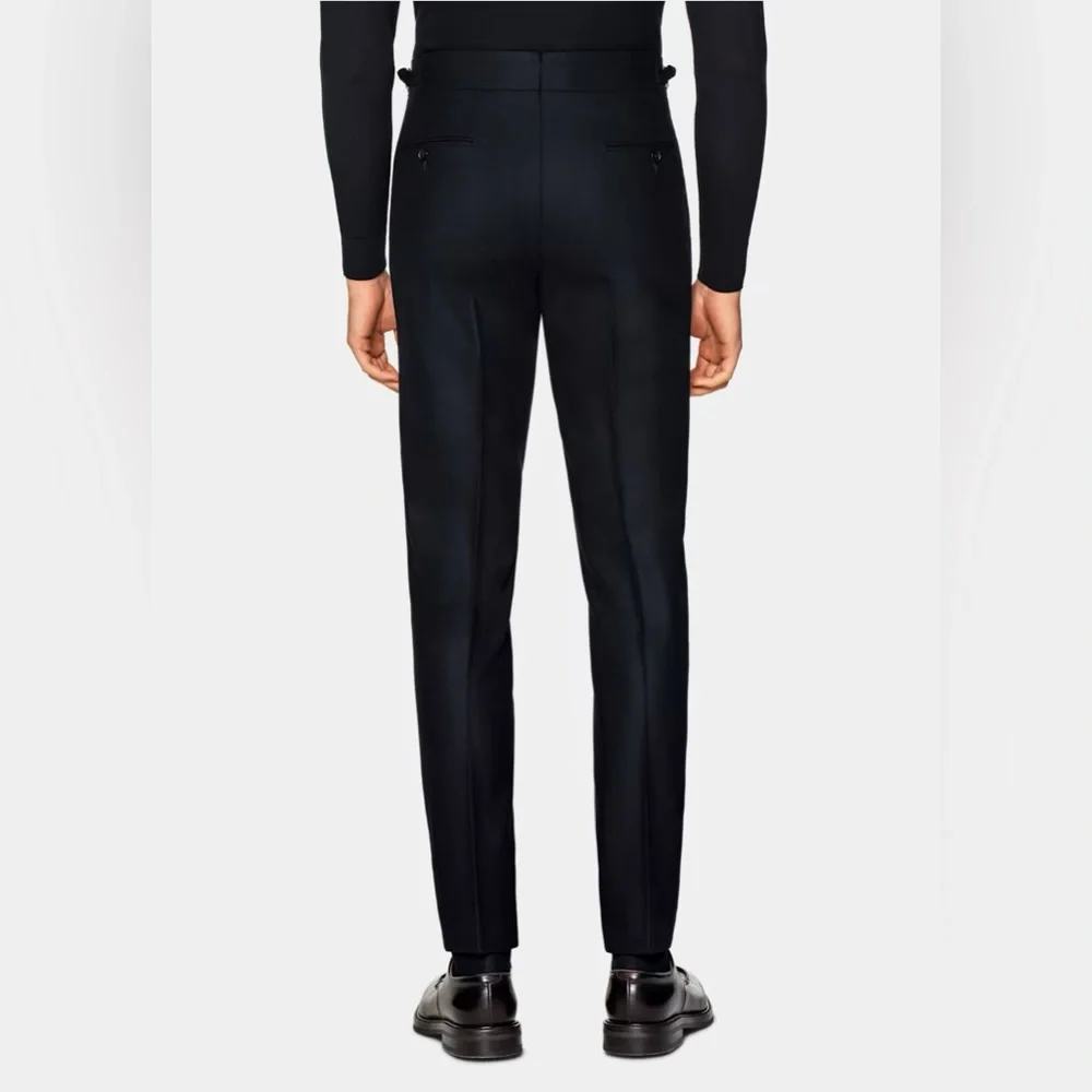 SUIT SUPPLY HAVANA DOUBLE BREASTED NAVY SUIT